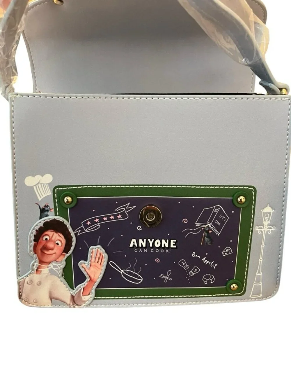 Danielle Nicole Ratatouille Friends In Paris Convertible Crossbody Bag Purse NWT - Picture 3 of 7